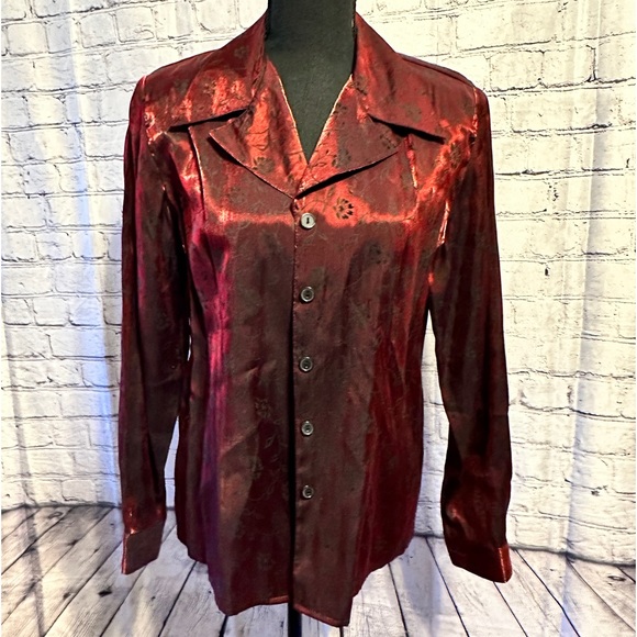 Impressions Tops - Impression Millennium Edition Metallic Red Top Size M